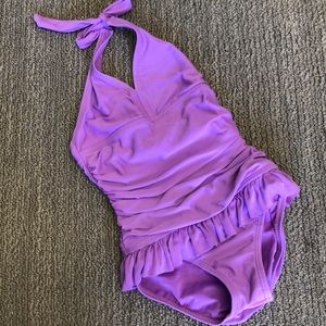 Girls halter one piece swimsuit